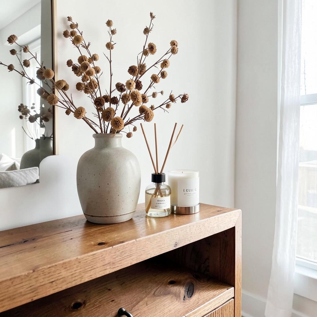 POTIL candles and diffusers styled in the home